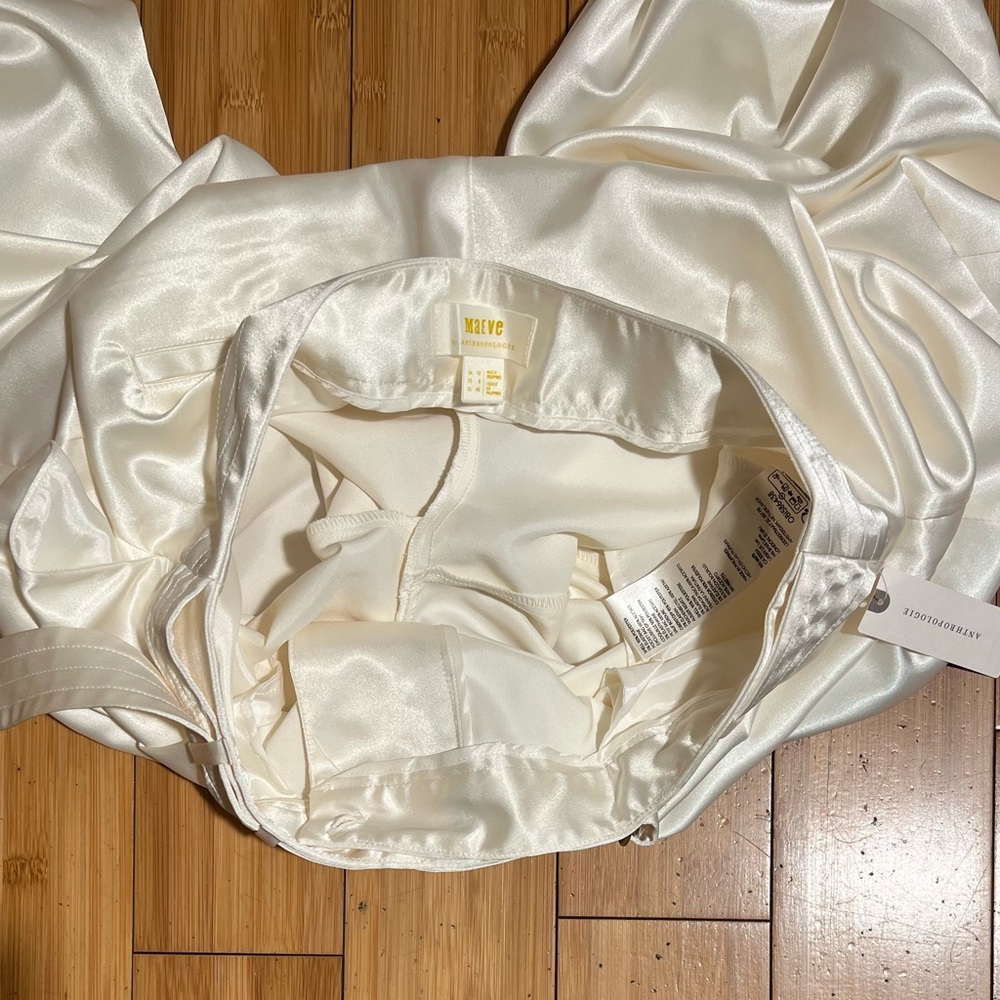 NWT Anthropologie Maeve Satin Belted Parachute Jogger Pants Size 8 - Picture 7 of 16